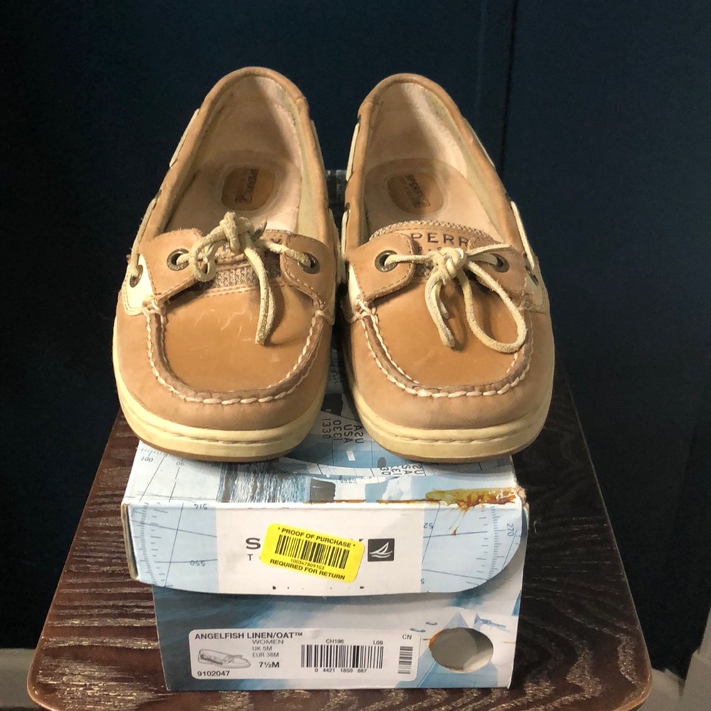 Women’s Angelfish Linen/Oat Sperry Shoes